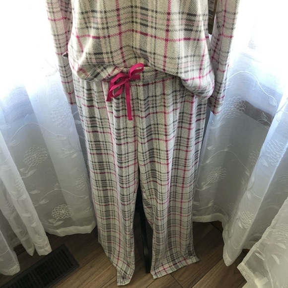 DearFoams pyjama set top and pants grey/pink L - Picture 3 of 16